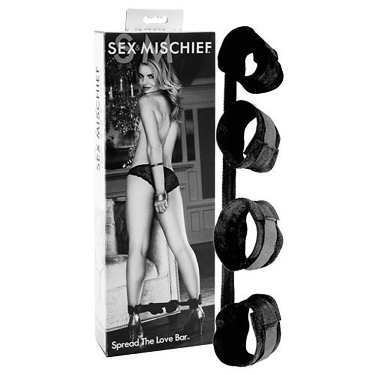 BARRA DIVARICATRICE CON MANETTE E CAVIGLIERE THE LOVE BAR