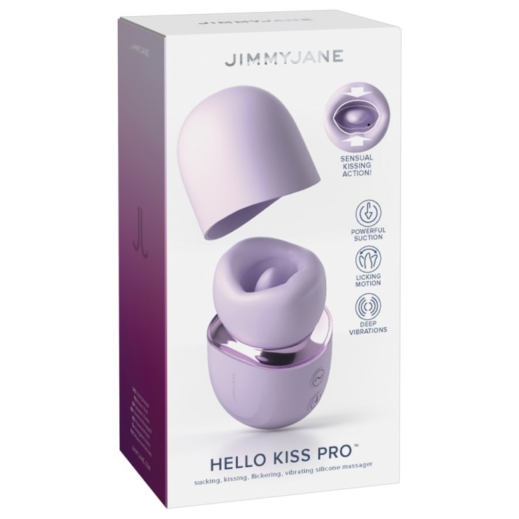 BOCCA CHE SUCCHIA E LINGUA VIBRANTE CHE LECCA HELLO KISS PRO