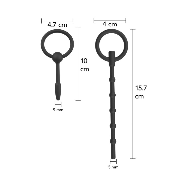 KIT DI SONDE URETRALI IN SILICONE FLESSIBILE TAGLIA LARGE...