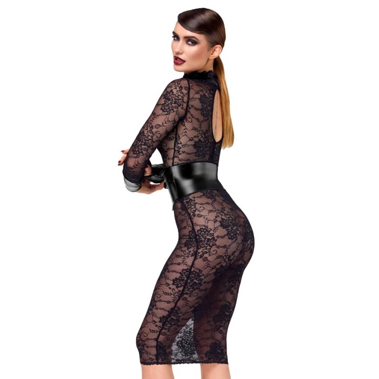 ABITO MIDI IN PIZZO SEXY CON MANICA LUNGA E DETTAGLI... 2