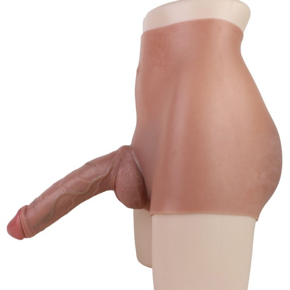 MUTANDA REALISTICA A VITA ALTA IN SILICONE INDOSSABILE CON PENE
