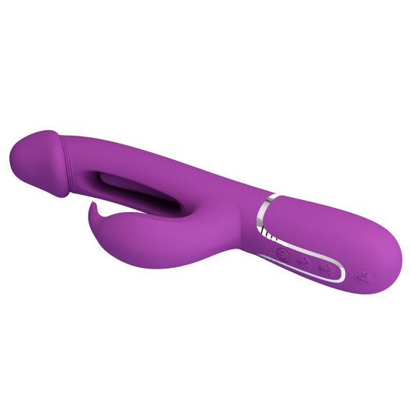 RABBIT 3-IN-1 CON LINGUA PER PUNTO G E VIBRATORE CLITORIDE CON TURBO KAMPAS