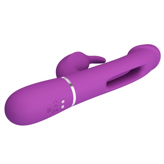 RABBIT 3-IN-1 CON LINGUA PER PUNTO G E VIBRATORE CLITORIDE CON TURBO KAMPAS