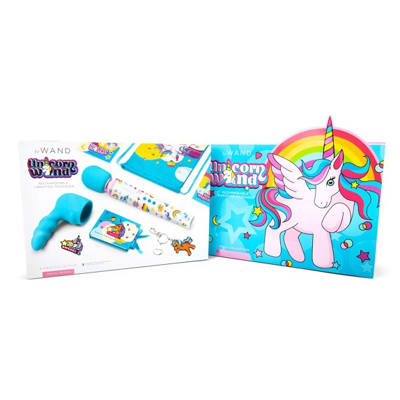 WAND EDIZIONE UNICORNO SET 8 PEZZI CON TESTA PER PENETRAZIONE E ACCESSORI