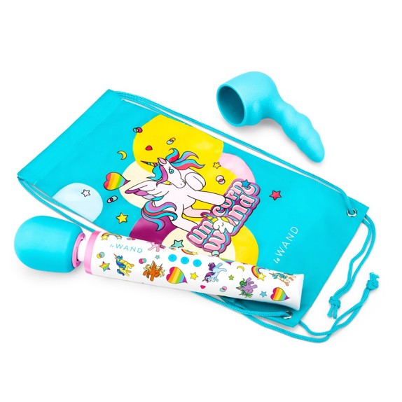 WAND EDIZIONE UNICORNO SET 8 PEZZI CON TESTA PER PENETRAZIONE E ACCESSORI