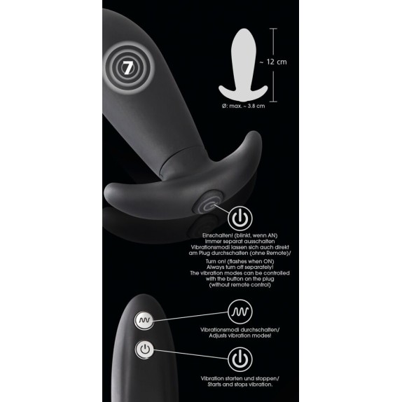 copy of TAPPO ANALE VIBRANTE CON TELECOMANDO WIRELESS SEX TOY IN SILICONE