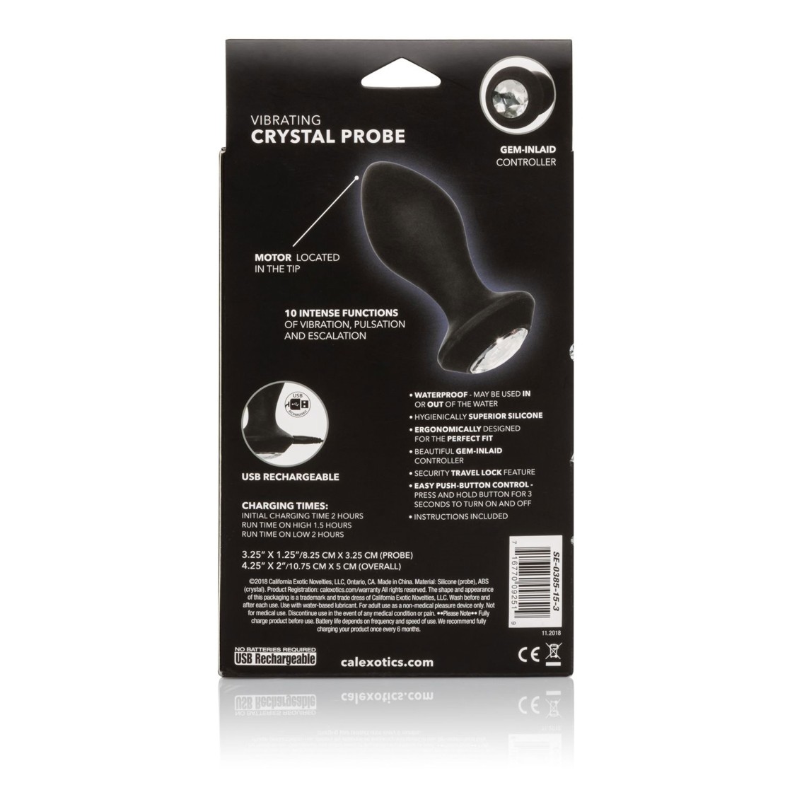 PLUG ANALE VIBRANTE CON GIOIELLO SEX TOY IN...