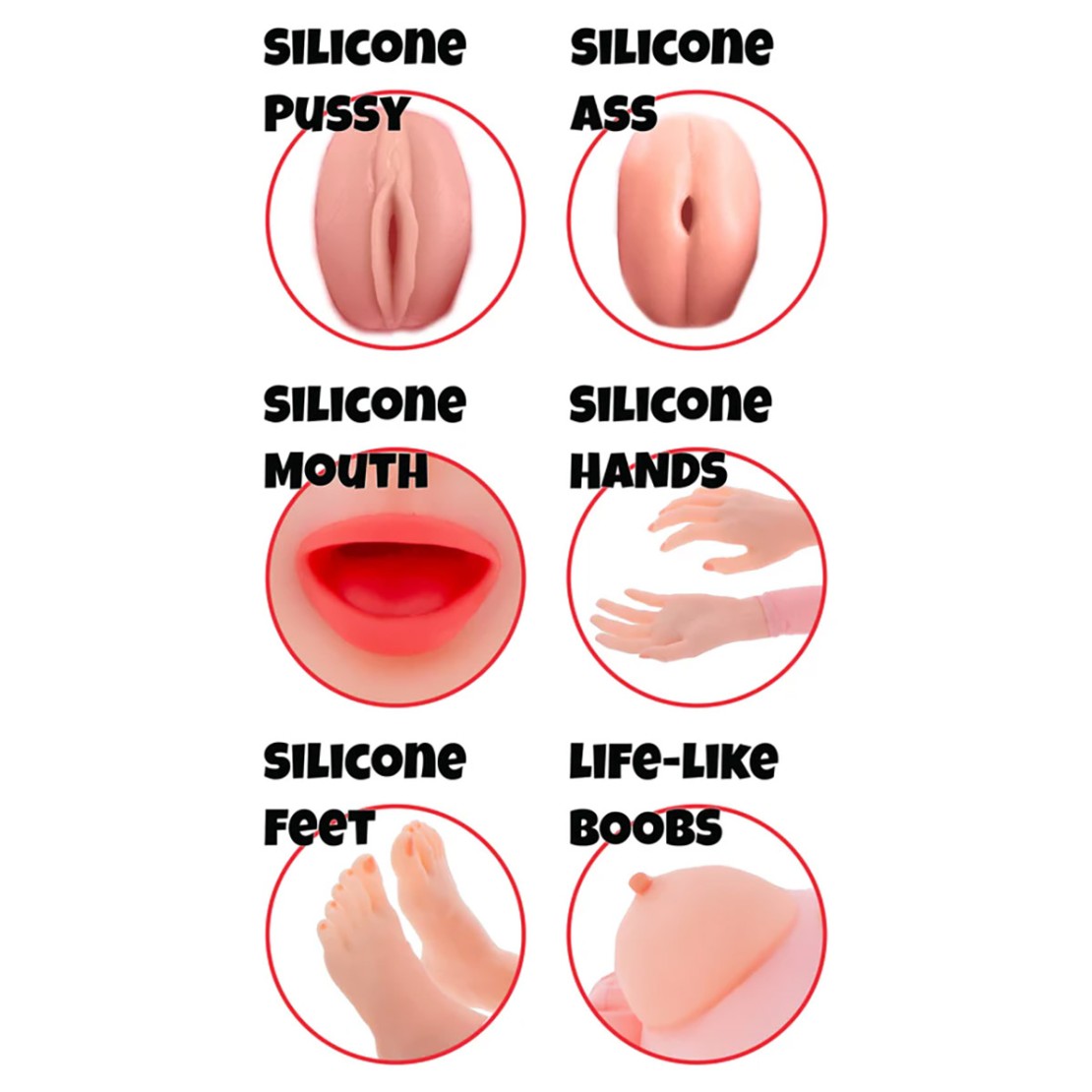 LOLA BAMBOLA GONFIABILE IN PVC E SILICONE CON...