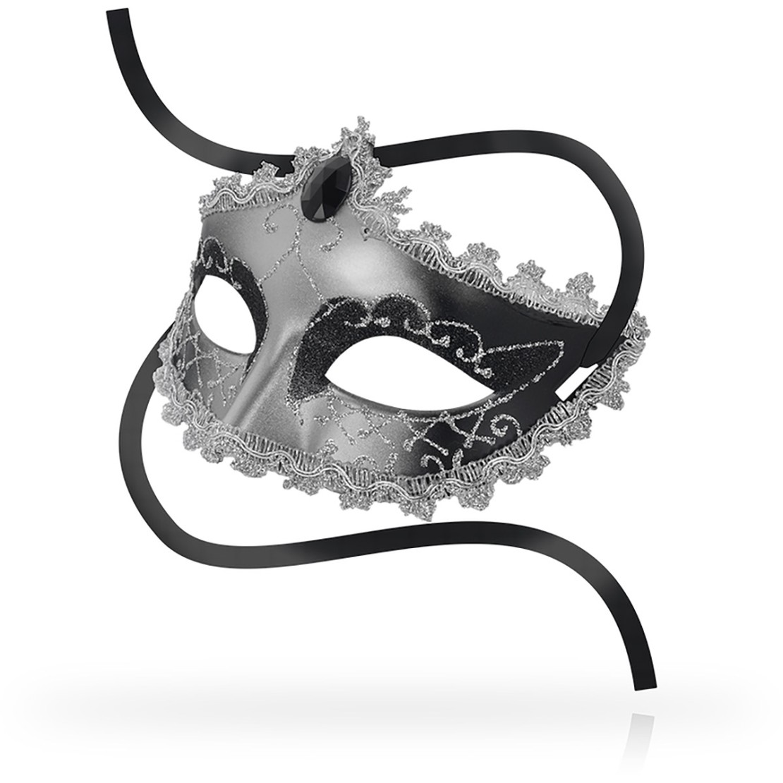 MASCHERA PER OCCHI SEXY GRIGIA E NERA...