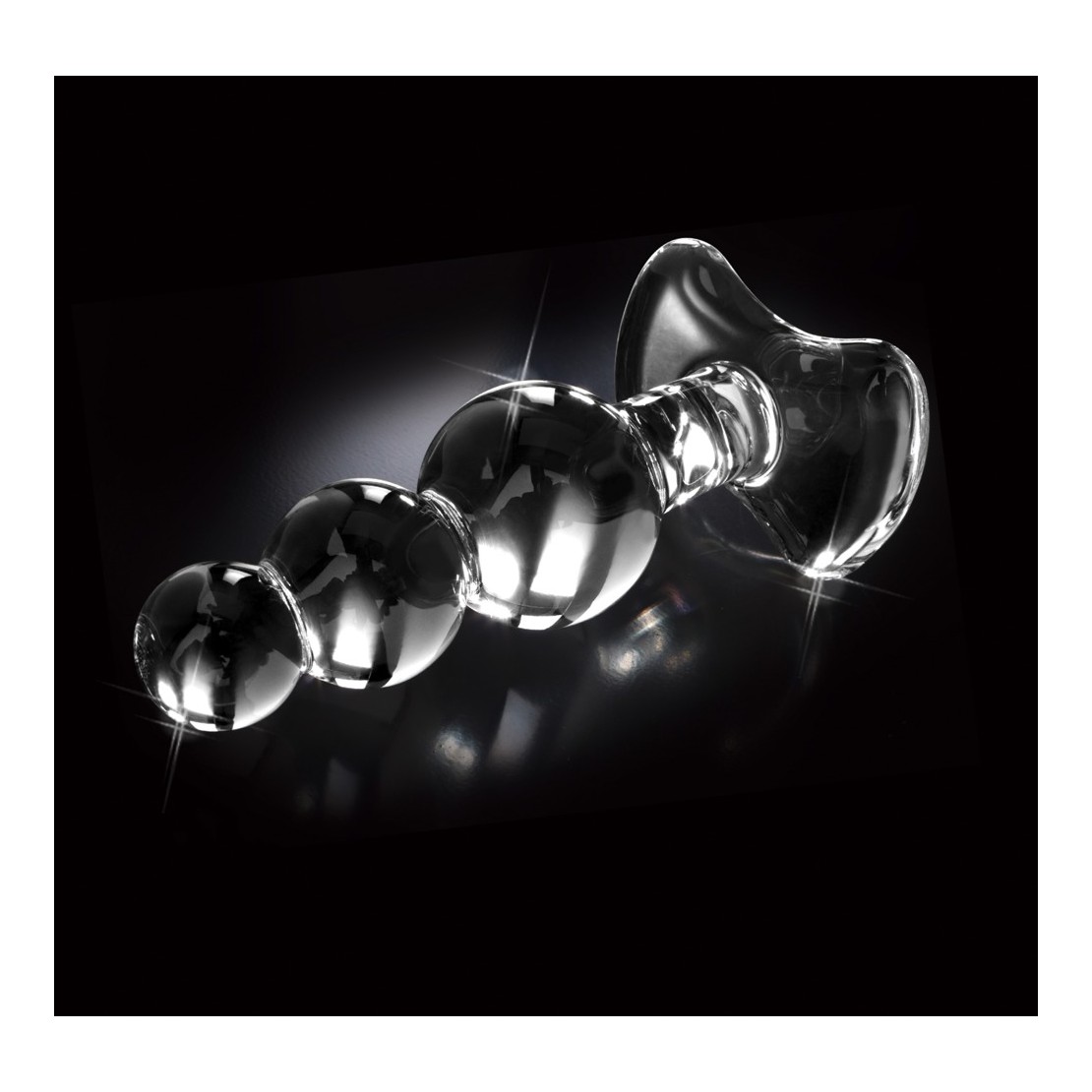 PLUG ANALE CON DESIGN A PALLINE IN VETRO...