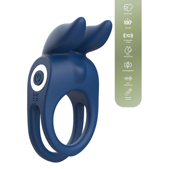 ANELLO DOPPIO VIBRANTE CON TELECOMANDO IN SILICONE PLAYHOUSE