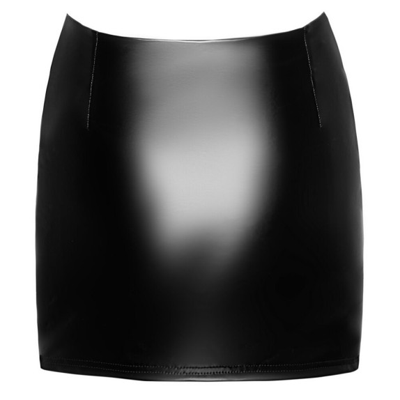 MINIGONNA SEXY DA DONNA IN SPANDEX CON GIARRETTIERA INTEGRATA NOIR
