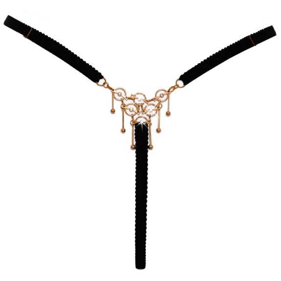 PERIZOMA GIOIELLO APERTO SEXY PER DONNA CON PENDENTI E STRASS