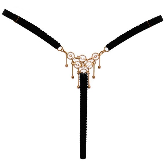 PERIZOMA GIOIELLO APERTO SEXY PER DONNA CON PENDENTI E STRASS