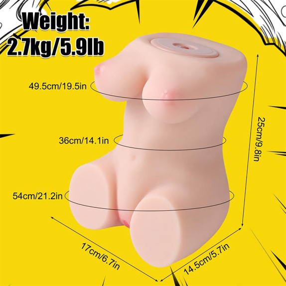 copy of MINI BUSTO DONNA REALISTICO CON MOVIMENTO A SPINTA SEX TOY PER UOMO