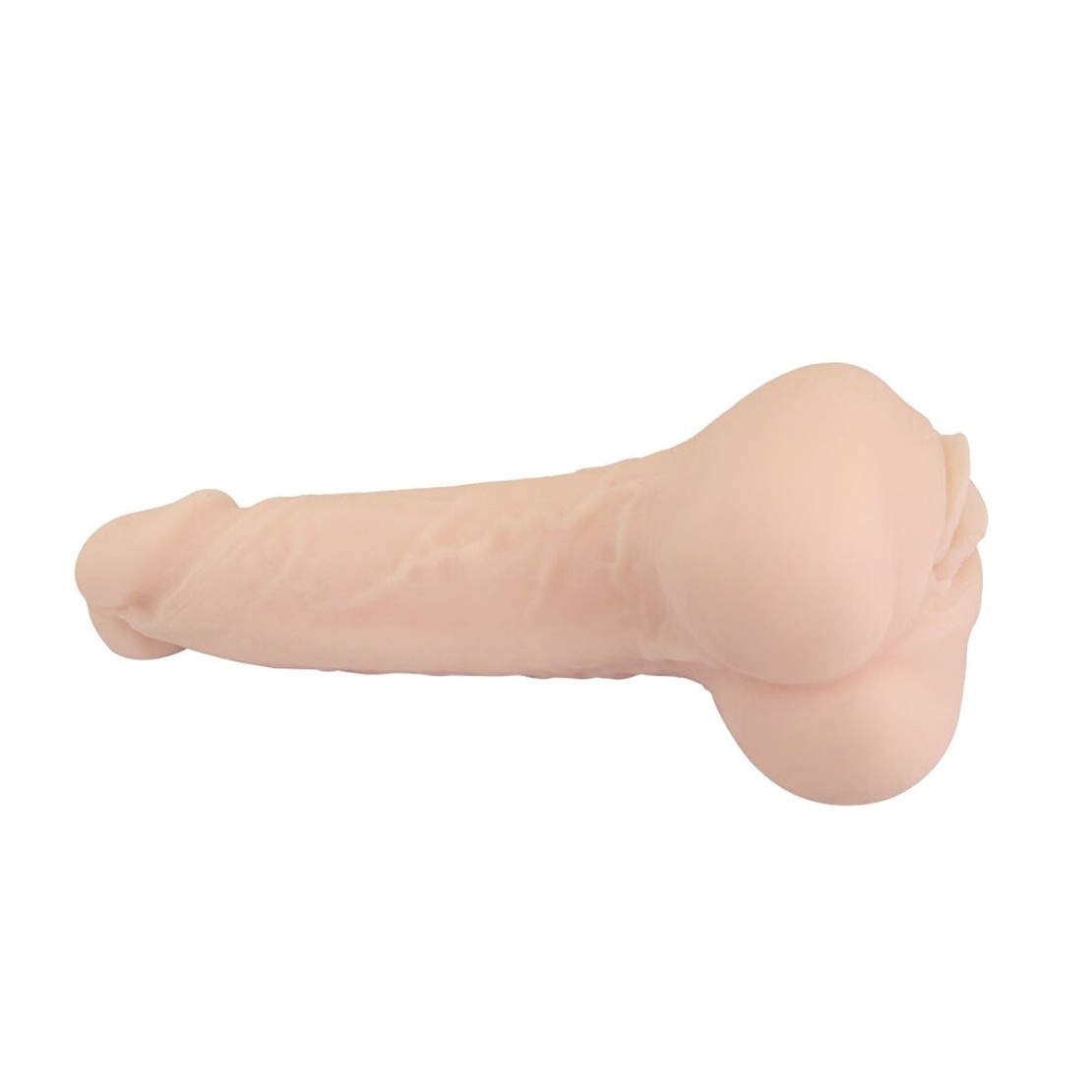 MASTURBATORE REALISTICO 2 IN 1 PROLUNGA DILDO E...