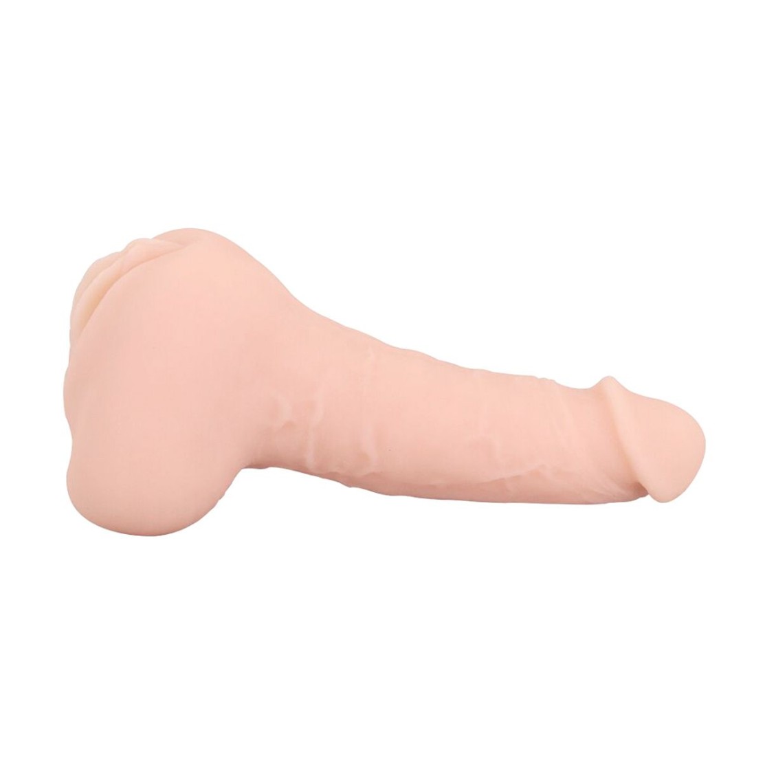 MASTURBATORE REALISTICO 2 IN 1 PROLUNGA DILDO E...