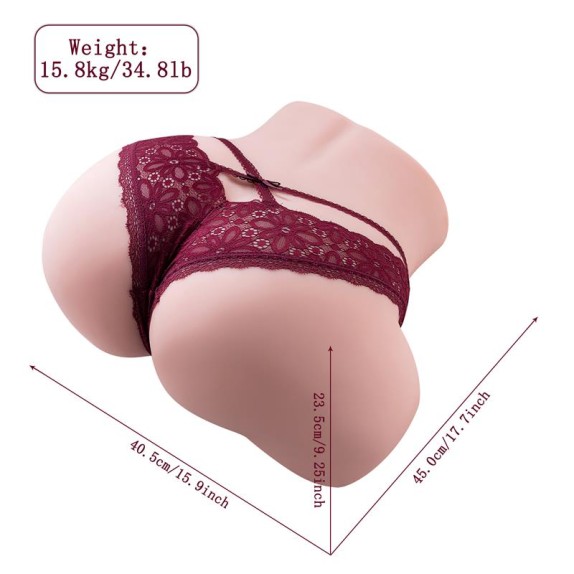 MASTURBATORE REALISTICO TORSO FEMMINILE CON SISTEMA DI SPINTA INTEGRATO MARISA