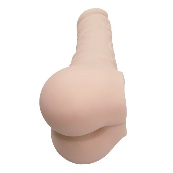 MASTURBATORE REALISTICO 2 IN 1 PROLUNGA DILDO E CULETTO CON ANO PENETRABILE