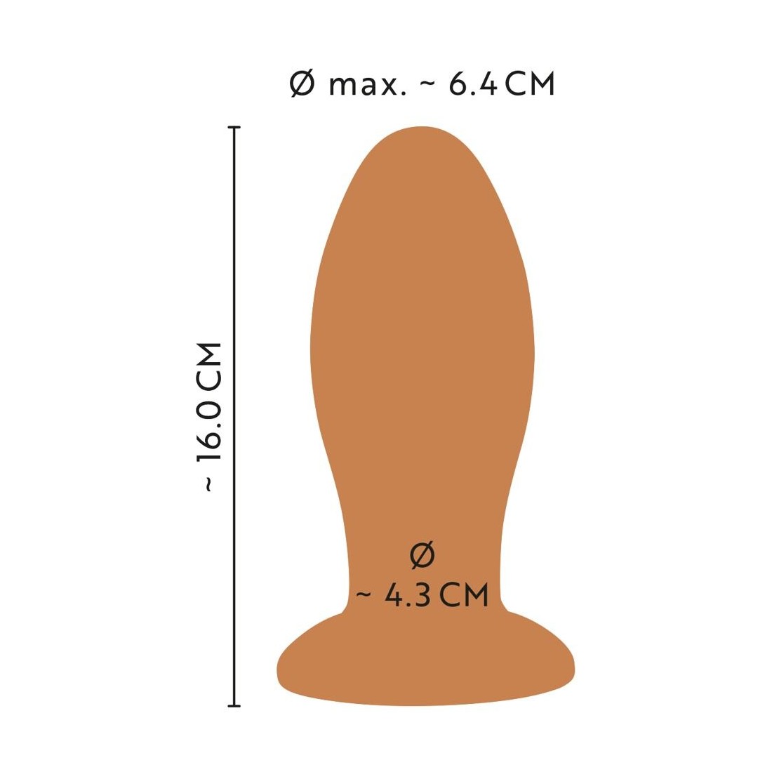 PLUG ANALE GRANDE IN SILICONE PREMIUM MORBIDO...