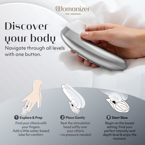 WOMANIZER PRO SUCCHIA CLITORIDE SILENZIOSO E POTENTE USB
