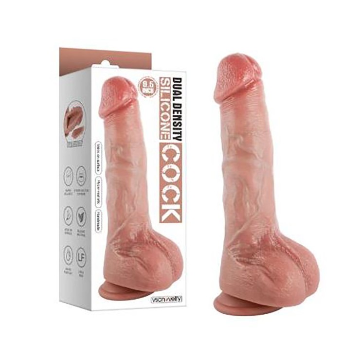 FALLO REALISTICO IN SILICONE LIQUIDO DOPPIA DENSITÀ 9.5"