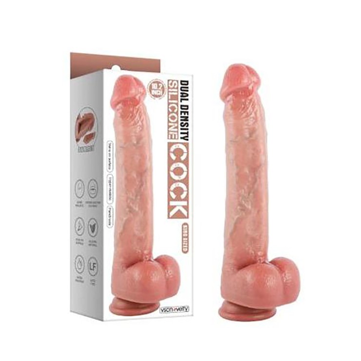 DILDO REALISTICO IN SILICONE DOPPIA DENSITÀ 10.2" KING SIZED