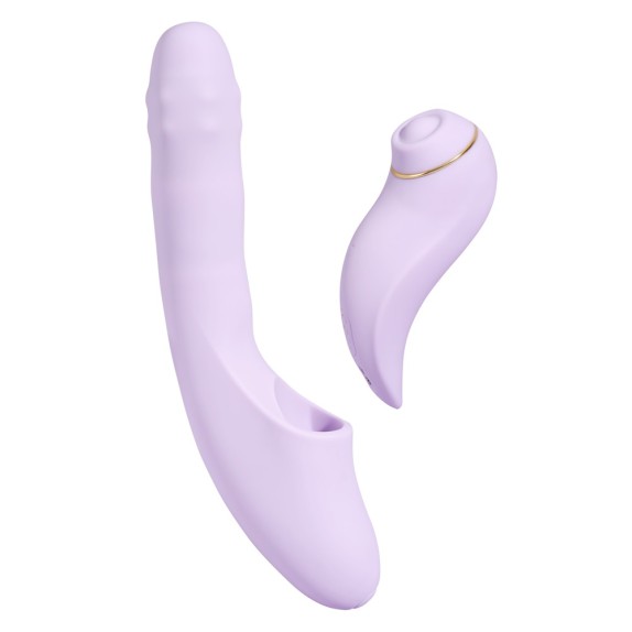 RABBIT 3-IN-1 CON STIMOLA CLITORIDE E VIBRATORE PUNTO G RISCALDANTE CON APP DUOGLOW