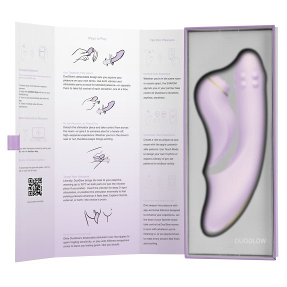 RABBIT 3-IN-1 CON STIMOLA CLITORIDE E VIBRATORE PUNTO G RISCALDANTE CON APP DUOGLOW