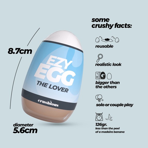 OVETTO MASTURBATORE THE EZY EGG PER PENE A FORMA DI VAGINA