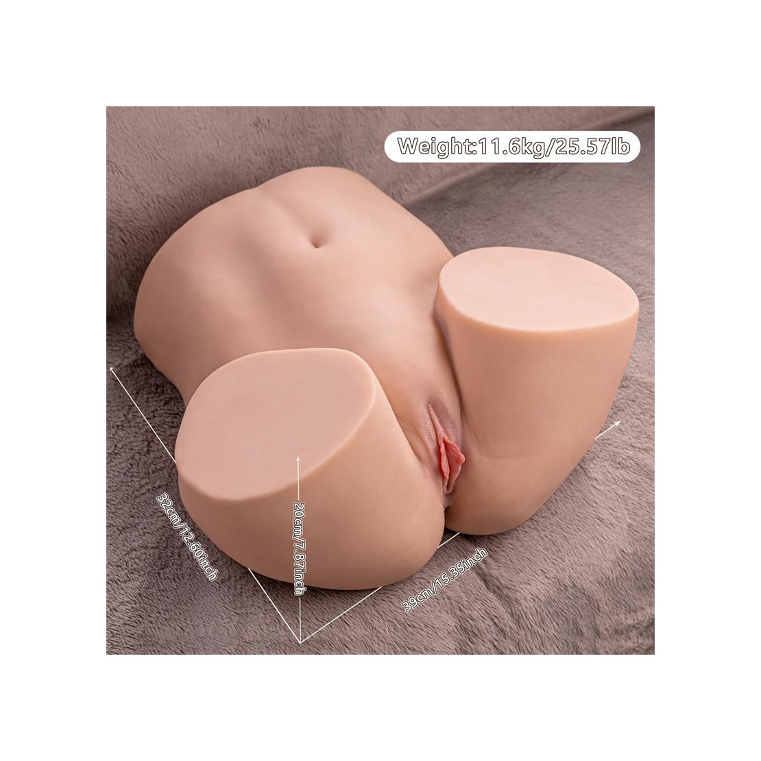 MASTURBATORE REALISTICO TORSO DI DONNA CURVY...