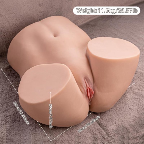 MASTURBATORE REALISTICO TORSO DI DONNA CURVY CON MOVIMENTO SU E GIU' ETHEL