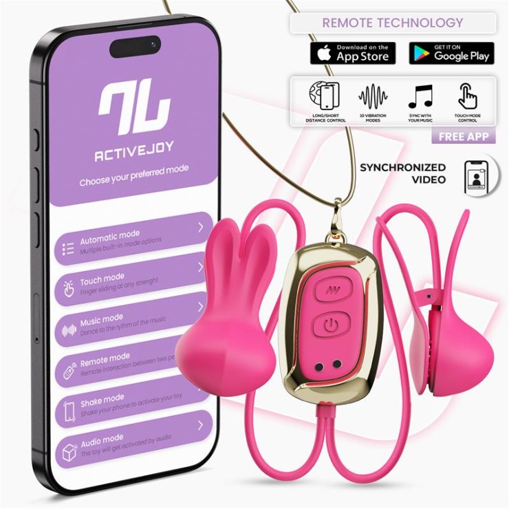 PINZETTE PER CAPEZZOLI VIBRANTI CON COLLANA, TELECOMANDO...