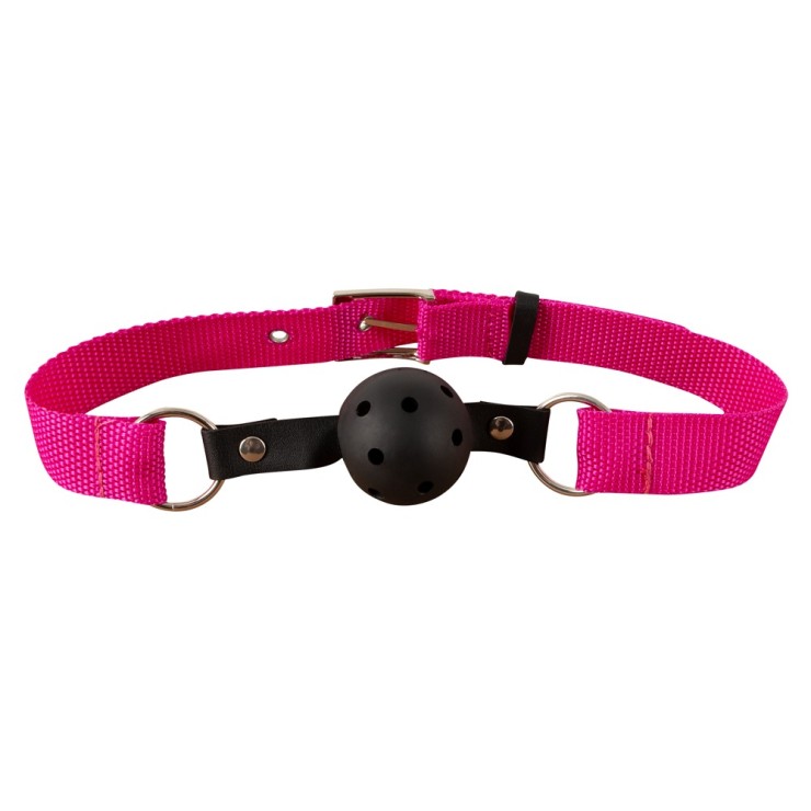 COSTRITTIVO DA LETTO BDSM FUCSIA CON ACCESSORI BALL GAG E... 2