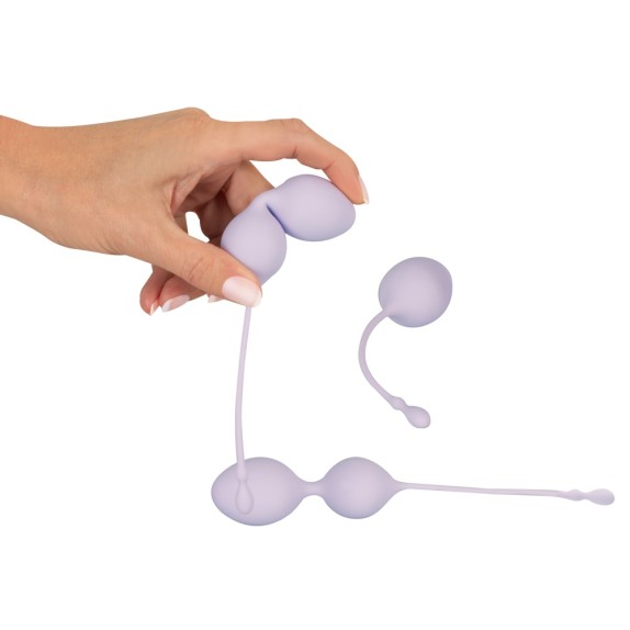 SET DI 3 PALLINE VAGINALI CON PESI E MISURE DIFFERENTI PER ALLENAMENTO DEL PAVIMENTO PELVICO ELORIN