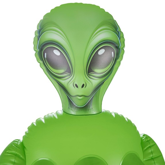 ALIEN BAMBOLA GONFIABILE SEXY VERDE CON 3 SENI E 2 FORI PENETRABILI