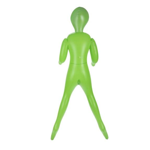 ALIEN BAMBOLA GONFIABILE SEXY VERDE CON 3 SENI E 2 FORI PENETRABILI