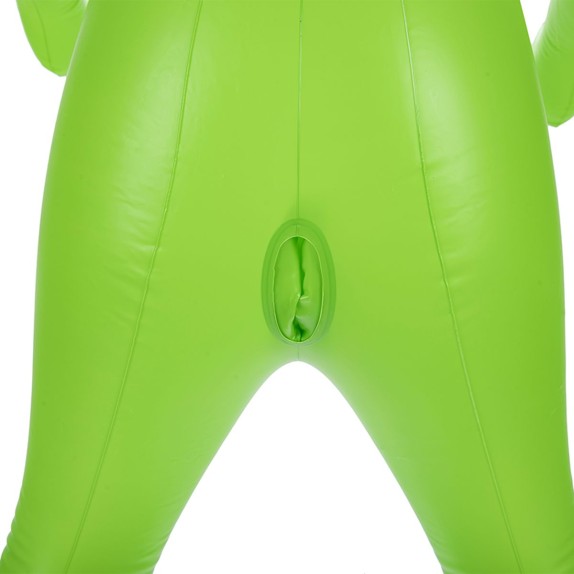 ALIEN BAMBOLA GONFIABILE SEXY VERDE CON 3 SENI E 2 FORI PENETRABILI