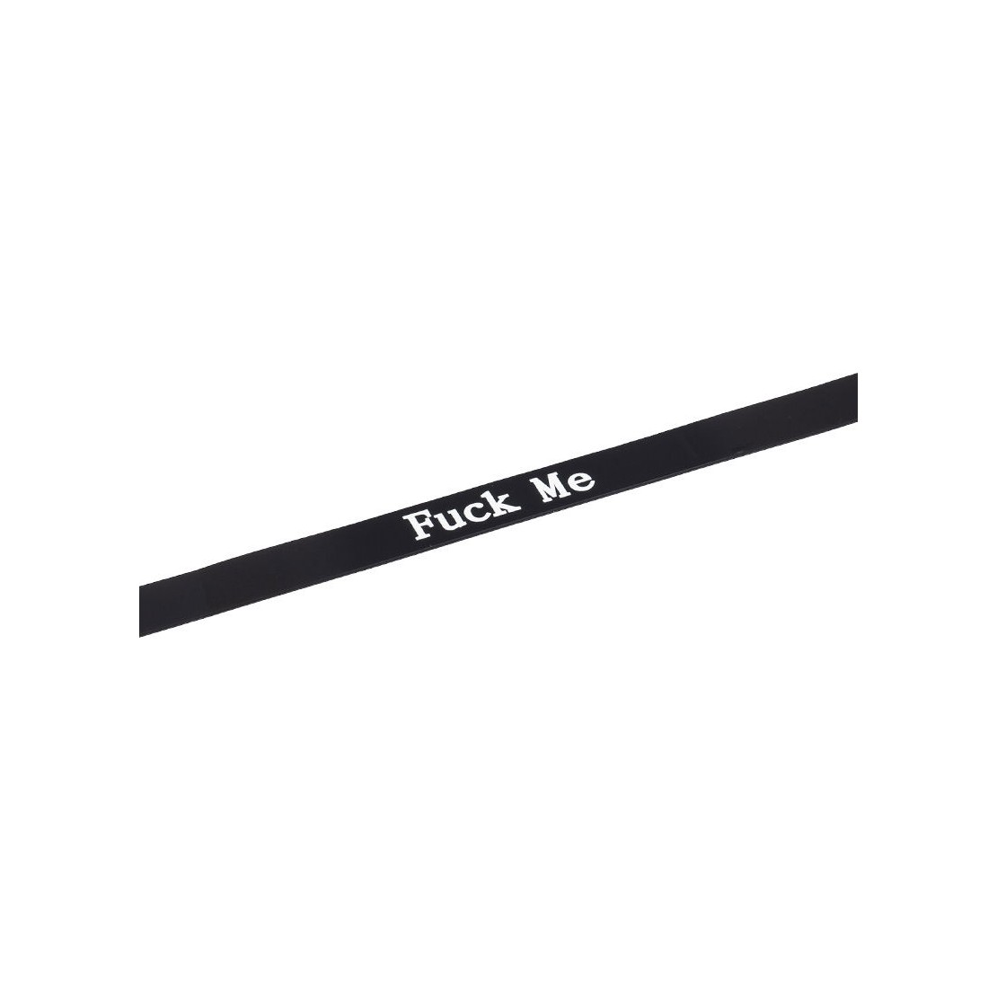COLLARE IN SILICONE NERO CON SCRITTA "FUCK ME"...