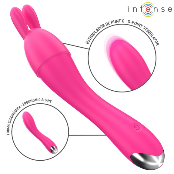CHER VIBRATORE CON TESTINE INTERCAMBIABILI SEX TOY MULTIFUNZIONE