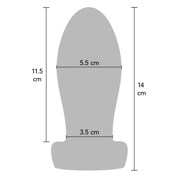 PLUG ANALE M IN SILICONE MORBIDO E SOFFICE LUNGO 14 CM OTTIMO PER STRETCHING ANALE