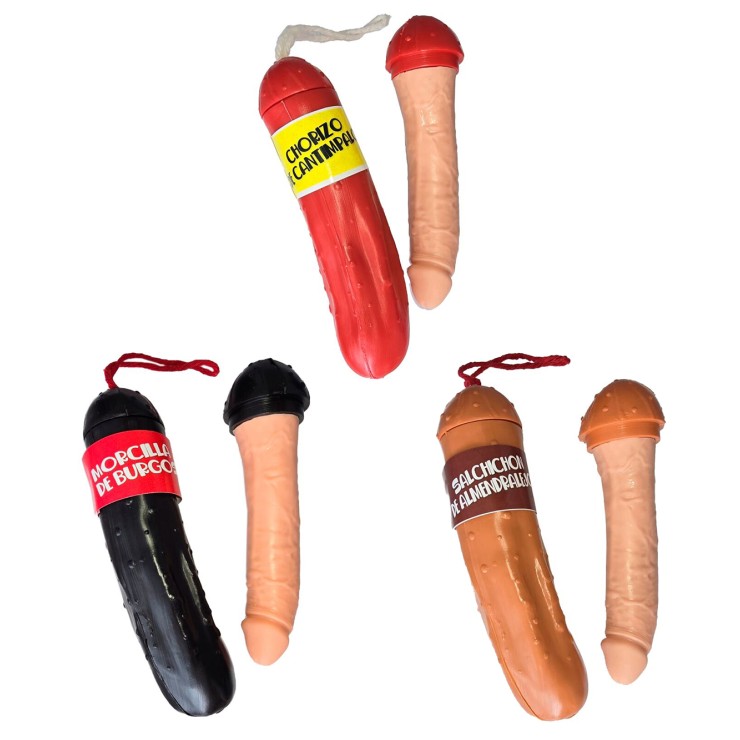 GADGET A FORMA DI SALSICCIA DI DIVERSI COLORI CON PENE...