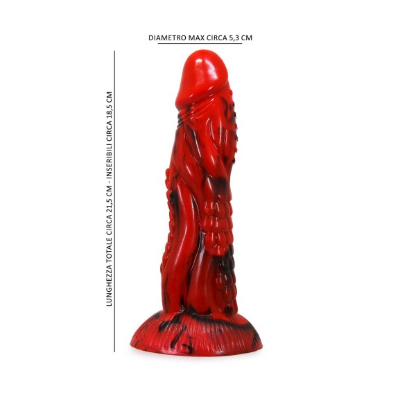 DILDO MONSTAR INFERNOCOCK IN SILICONE CON BASE VENTOSA KIOTOS