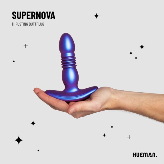 PLUG ANALE VIBRANTE CON MOVIMENTO A SPINTA HUEMAN SUPERNOVA