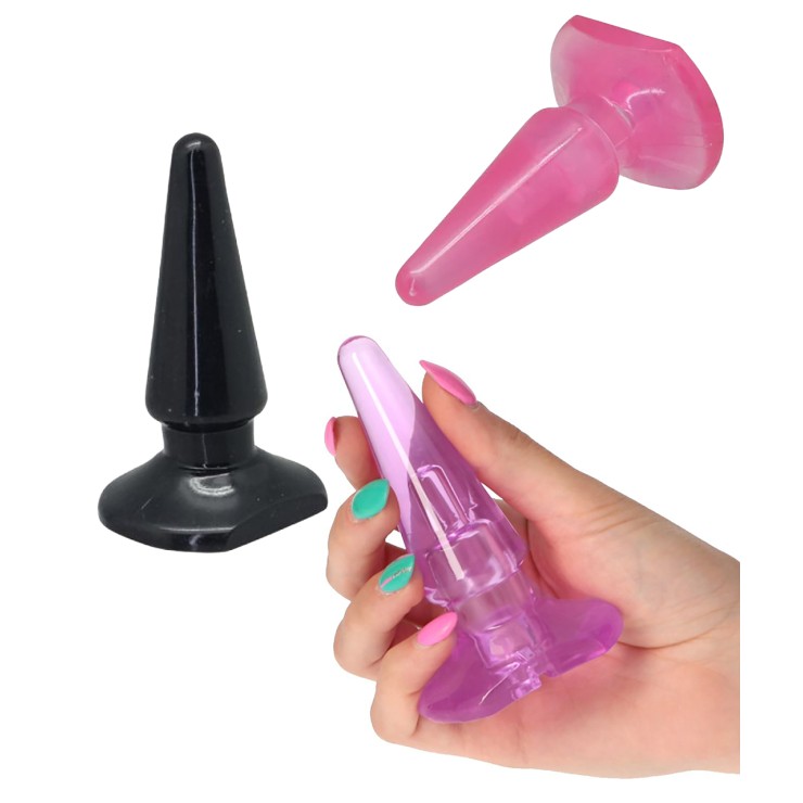 TAPPO ANALE IN PVC VARI COLORI LUNGO 10 CM
