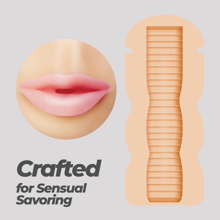 MASTURBATORE PER UOMO A FORMA DI BOCCA FAPPUCCINO SWEET KISS 2