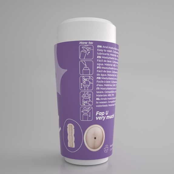 MASTURBATORE A FORMA DI CULETTO CON ANO PENETRABILE FAPPUCCINO HOT BUNS