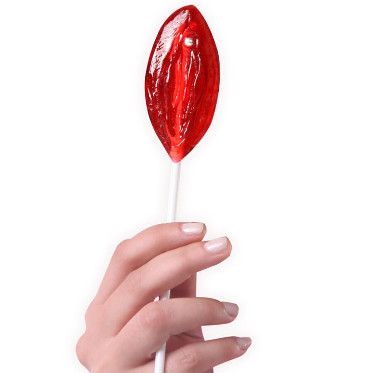 LECCA LECCA ALLA FRAGOLA FORMA DI VAGINA ROSSA GADGET... 2