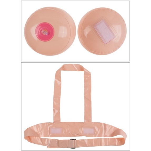 SENO GONFIABILE DA INDOSSARE PER SFIDE DIVERTENTI GADGET SCHERZOSO