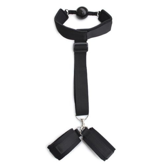 copy of COSTRITTIVO BONDAGE SEXY + GAG PER GIOCHI SADOMASO BLACK RESTRAINT